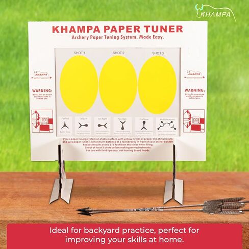 DIY Archery Paper Tuning Kit with Stand & Replaceable Target Sheets in Saudi Arabia
