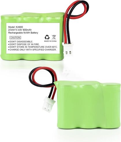JINTION 3.6V 2/3AA 800 mAh Battery Replacement for Kaito KA500 KA550 KA600 5-Way Weather Alert Shortwave Radio, Eton/GRUNDIG FR200 FR200G FR250 FR300 FR350 FR370 FR400 FR405 FR600 FR600B Radio in Kuwait