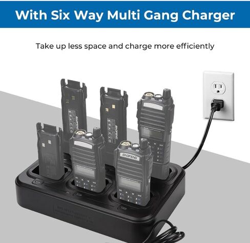 UV-82 6-Bay Charger for Baofeng UV-82HP GMRS-V2 MURS-V1 in Saudi Arabia
