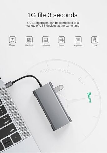 1000M Network Port,100W PD Fast Charging,4K60HZ HDMI,11-in-1 USB-C Hub Docking Station, Dual Card Reader, USB,VGA, HDMI, RJ45 in Saudi Arabia