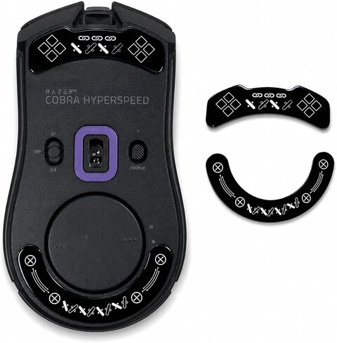 Glass Mouse Skates for Razer Cobra HyperSpeed Printing Pattern in Saudi Arabia