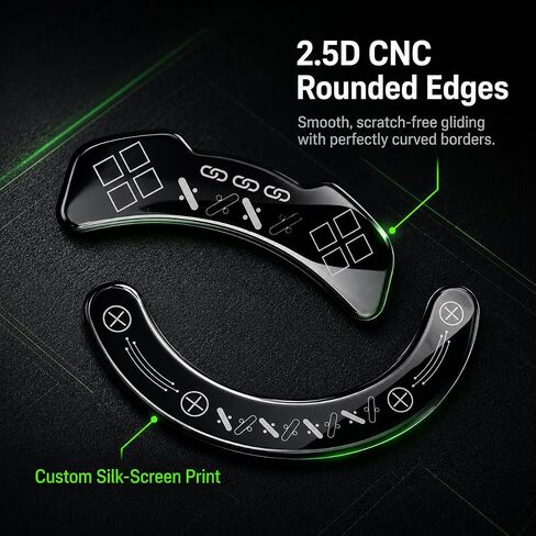 Glass Mouse Skates for Razer Cobra HyperSpeed Printing Pattern in Saudi Arabia