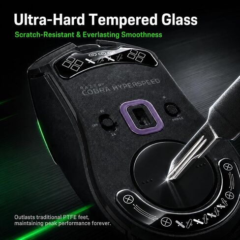 Glass Mouse Skates for Razer Cobra HyperSpeed Printing Pattern in Saudi Arabia