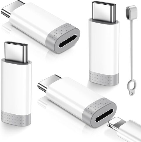 𝟒𝐏𝐚𝐜𝐤 𝐔𝐩𝐠𝐫𝐚𝐝𝐞𝐝 Lightning to USB C Adapter for iPhone15/16/17 Pro/17 Pro Max,Fast Charging&Data Transfer,Type C Charger Connector Cable for 17/16,Serial Adapter-Not for Headphone/OTG in Saudi Arabia
