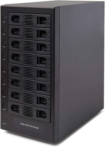حاوية محرك الأقراص الصلبة الخارجية Casafoyer Sy-Enc5119 ذات 8 فتحات USB 3.0 SATA (عبوة من قطعتين) in Kuwait