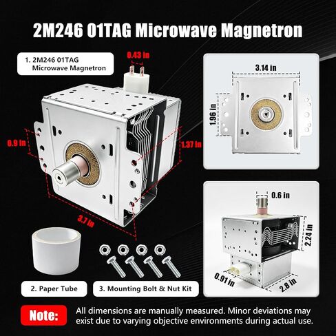 2M246 01TAG ميكروويف مغناطيسي لـ LG 6324W1A001L AP4457332 in Kuwait