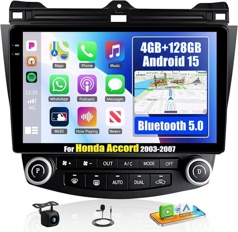 Android 15 4G+128G for Honda Accord 2003 2004 2005 2006 2007 Car Stereo in Kuwait
