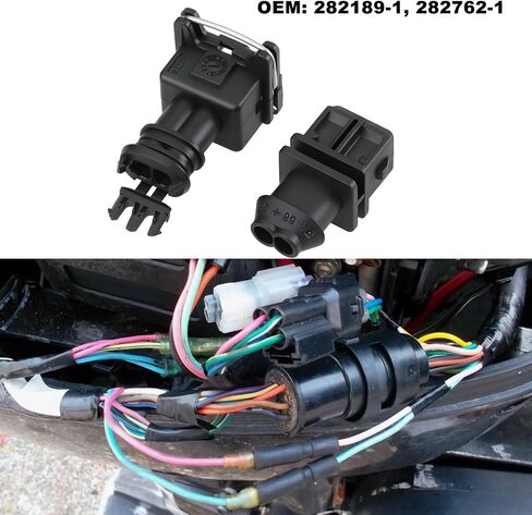Car 2Pin Male & Female Junior Power Timer Connector Kit 282189-1 282762-1 Compatible with AMP Compatible with TYCO in Saudi Arabia