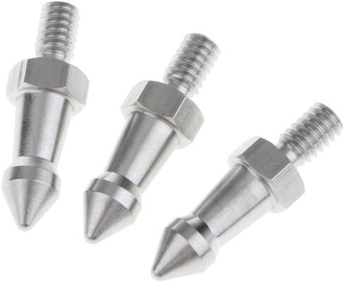 3 Pieces Tripod s Universal Nail Stainless Steel s for Monopod 1/4inch Screw Suitable for Professional Photography in Kuwait