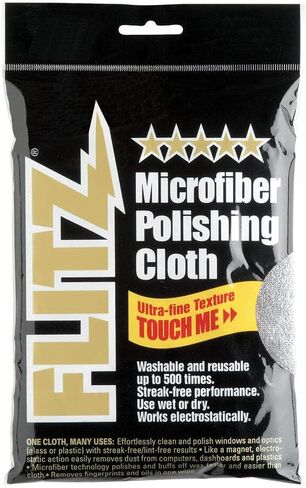 FLITZ 7.6 oz Rifle, Gun & Knife Wax + 16″ × 16″ Microfiber Cloth in Saudi Arabia