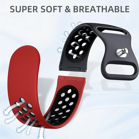 Maledan Stylish Sport Band Compatible for Fitbit Versa 3/ Versa 4/ Fitbit Sense/Sense 2 Bands Women Men, Soft Silicone Strap Wristband Replacement for Fitbit Versa 3/ Sense Smart Watch Bands in Saudi Arabia