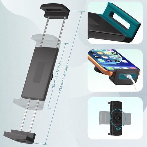 Desktop iPad Stand,Tablet Aluminum Arm 360° Rotation Heavy-Duty Base Mount in Saudi Arabia
