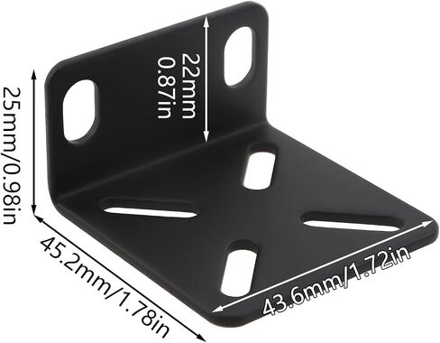 2 قطعة 45.2x43.6x25 مللي متر قابل للتعديل كتيفة معدنية قابل للتعديل ثقب تباعد الرف جبل عدة متوافق مع معظم التبديل in Saudi Arabia