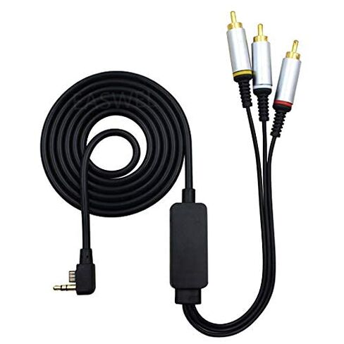for PSP 2000 3000 Tranfer Slim to TV 3 RCA Cable Cord AV Cable Audio Cables in Saudi Arabia