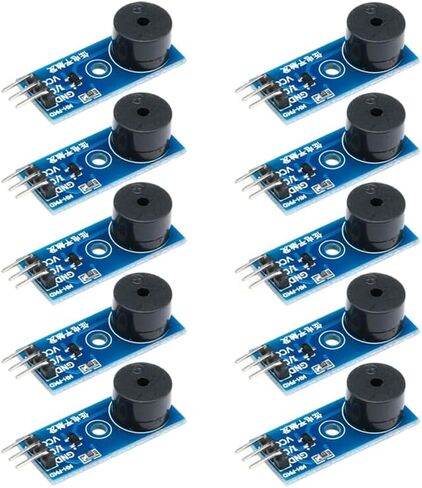 10Pcs Passive Buzzer Module, 3.3V-5V Low Level Trigger Sound Module, Frequency Controllable Buzzer Board for Arduino and Electronic Projects in Saudi Arabia
