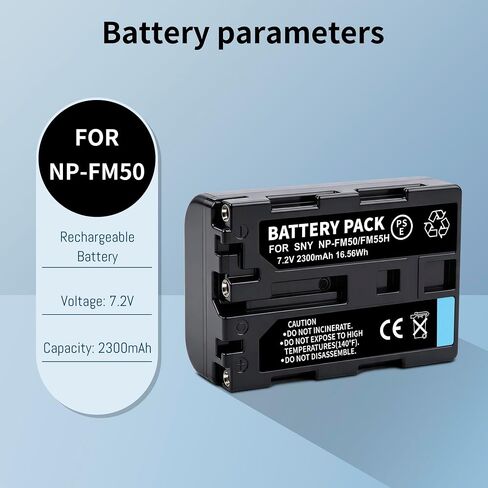 NP-FM50 Battery for Sony NP-FM30 NP-FM51 NP-FM70 NP-QM70 NP-FM90 NP-QM90 in Kuwait