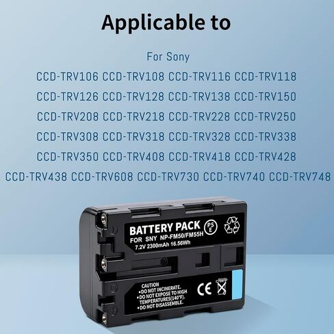 NP-FM50 Battery for Sony NP-FM30 NP-FM51 NP-FM70 NP-QM70 NP-FM90 NP-QM90 in Kuwait