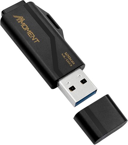 MMOMENT 128GB USB Flash Drive, MU G03 Compact USB 3.2, Up to 100MB/s Read in Saudi Arabia
