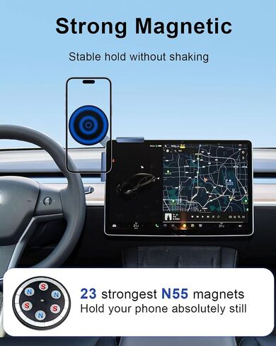 Phone Holder for Tesla 3/Y/X/S Magnetic Car Phone Mount in Kuwait