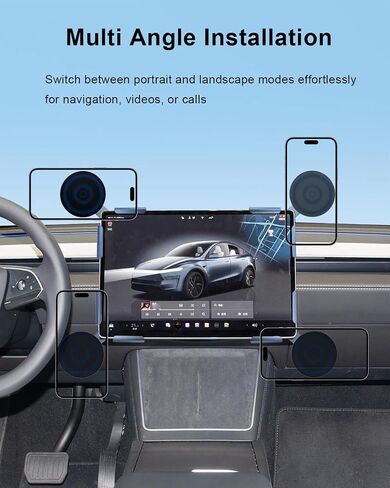Phone Holder for Tesla 3/Y/X/S Magnetic Car Phone Mount in Kuwait