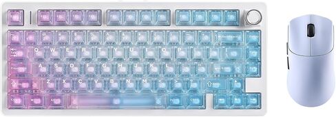 لوحة مفاتيح ميكانيكية N75 V2 + ماوس ألعاب Zero 1 Pro in Kuwait