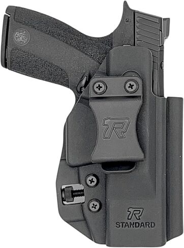 Rounded Gear IWB Holster - Inside Waistband Concealed Carry, Posi-Dial Retention, Universal Fit, Ambidextrous, American Made, Concealment Express, Black Kydex, Optics Ready in Saudi Arabia