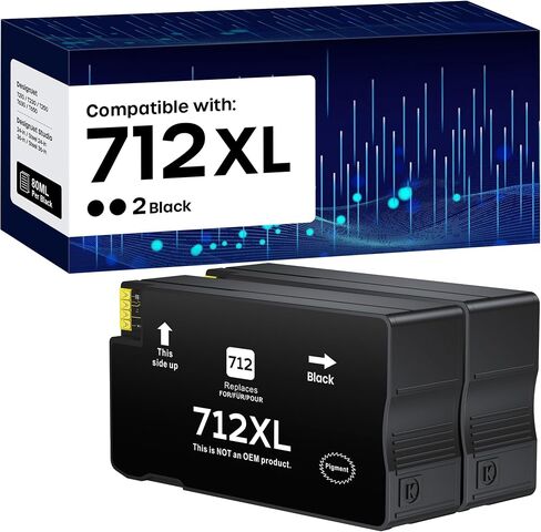 712XL 712 Ink Cartridge 4 Pack High Yield Compatible with HP DesignJet T650 in Saudi Arabia