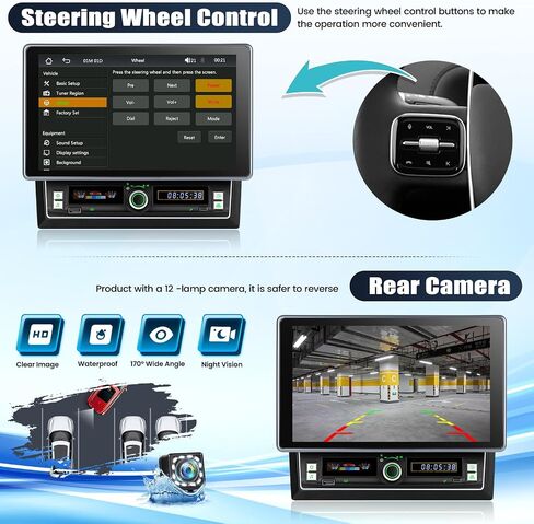 Double Din Touchscreen Car Radio Stereo with Wireless Carplay&Android Auto in Saudi Arabia