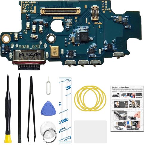 for Galaxy S25 Plus Charging Port Replacement US Version, USB-C Dock Board for Models SM-S936U SM-S936U1 SM-S936W, with Toolkit & Instruction in Saudi Arabia