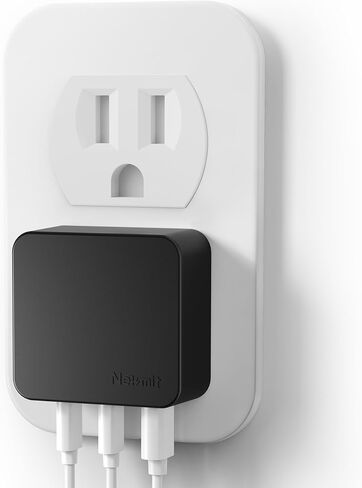 Nekmit 67W Flat USB C Charger Block, 3-Port GaN Fast Wall Charger, USB C Wall Plug for MacBook Pro/Air, iPad, iPhone, Galaxy and More in Saudi Arabia