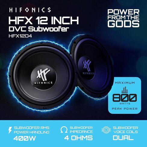 Hifonics HFX 12 Inch 800 Watt 4 Ohm Dual Voice Coil Car Subwoofer in Saudi Arabia
