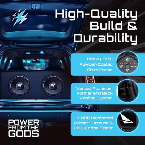 Hifonics HFX 12 Inch 800 Watt 4 Ohm Dual Voice Coil Car Subwoofer in Saudi Arabia