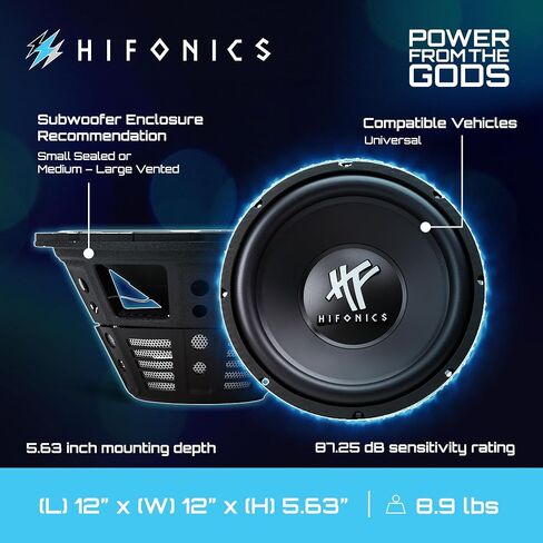 Hifonics HFX 12 Inch 800 Watt 4 Ohm Dual Voice Coil Car Subwoofer in Saudi Arabia