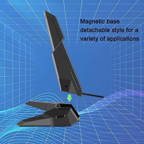 WiFi 6E Tri-Band Antenna Magnetic Base Shark Fin PC Gaming RP-SMA Antenna in Kuwait
