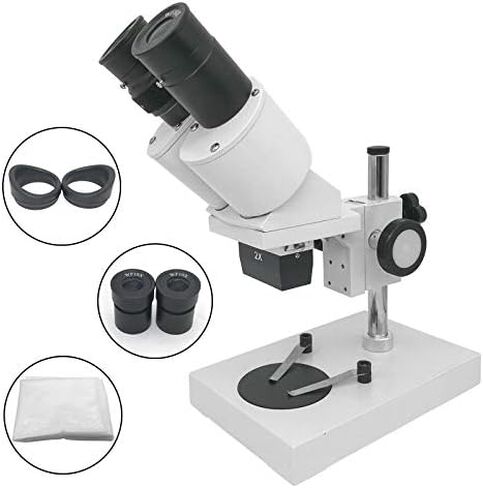 Microscope 40X Binocular Stereo Microscope Industrial Microscope with WF10X Eyepiece Soldering Microscope for Smart Phone Repairing Tool Stand Compatible (Color : 30X) (10x) in Saudi Arabia