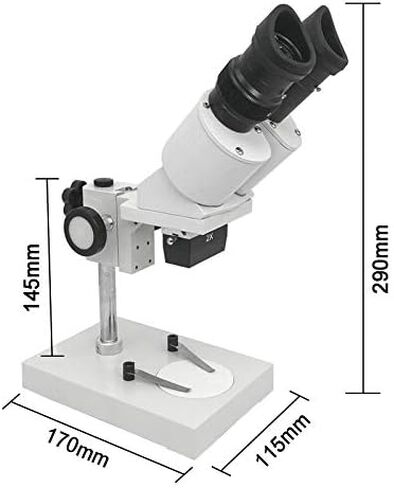 Microscope 40X Binocular Stereo Microscope Industrial Microscope with WF10X Eyepiece Soldering Microscope for Smart Phone Repairing Tool Stand Compatible (Color : 30X) (10x) in Saudi Arabia