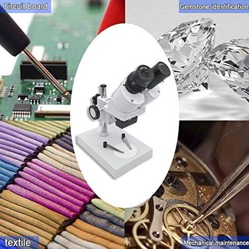 Microscope 40X Binocular Stereo Microscope Industrial Microscope with WF10X Eyepiece Soldering Microscope for Smart Phone Repairing Tool Stand Compatible (Color : 30X) (10x) in Saudi Arabia
