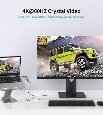 DisplayPort to USB C Cable 4K60Hz, 6.6ft for Studio Display, Wacom in Saudi Arabia