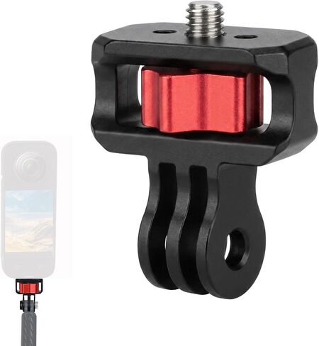 Niewalda Aluminum 1/4" Tripod Mount Adapter for GoPro, 360° Anti-Slip Lock in Saudi Arabia