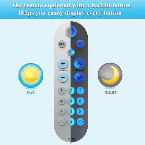 Learning Big Button Universal TV Remote for Elderly/Seniors/Olders(Original Remote Required), with Backlit in Kuwait