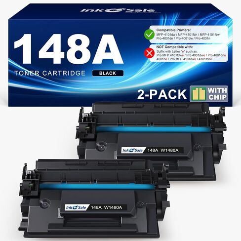 148A Toner Cartridge Black 4001n 4101fdw (with Chip) W1480A W1480X in Saudi Arabia