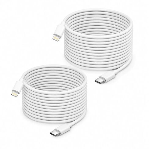 20ft USB C to Lightning Cable for iPhone, 20W Fast Charger Cord 2 Pack in Saudi Arabia