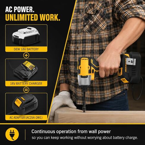 110V to 20V DC Converter,Power Source Option for Dewalt 18V-20V Cordless Tools,AC to DC Converter 500W,120V to 20V Power Supply, AC Plug Transformer Adapter in Saudi Arabia