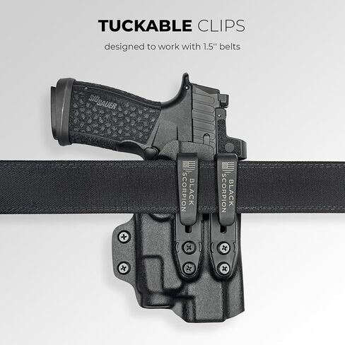 حافظة Black Scorpion Outdoor Gear AIWB بمشبك مزدوج X تناسب Canik TTI Combat w/TLR-7X in Kuwait