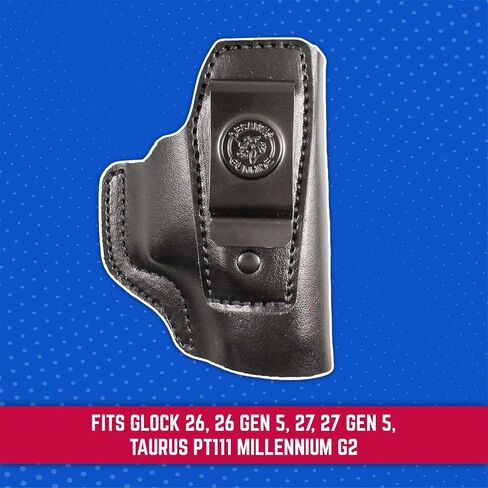 Desantis Insider Holster - Fits Glock 26, 27, 33 & More - Right Hand, Black in Saudi Arabia