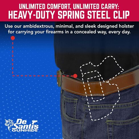 Desantis Insider Holster - Fits Glock 26, 27, 33 & More - Right Hand, Black in Saudi Arabia