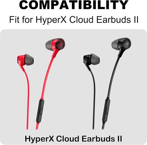 Replacement Ear Tips Compatible with HyperX Cloud Earbuds II in Saudi Arabia