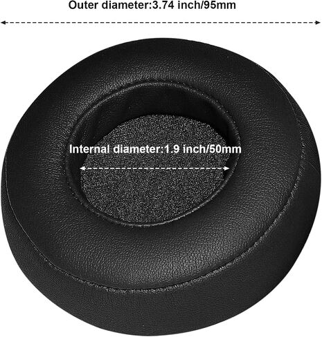 Pro Replacement Earpads Memoery Foam Ear Cushion Covers Compatible with Monster Beats by Dr.Dre PRO/Detox Headphones (Black) in Saudi Arabia