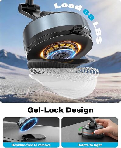 OQTIQ Magnetic Phone Holder for Car, Suction Cup Phone Mount for MagSafe in Saudi Arabia