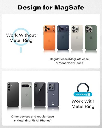 OQTIQ Magnetic Phone Holder for Car, Suction Cup Phone Mount for MagSafe in Saudi Arabia